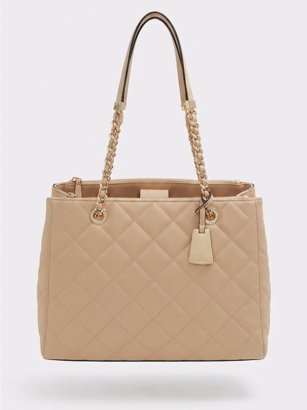 🇨🇦ALDO Quilted Tote Bag with Chain Straps